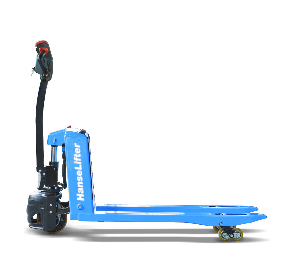 HanseLifter Elektrohubwagen IMOW E-BF vollelektrisch 1500 kg Gel Batterie integriertes Ladegeraet Niederhubwagen